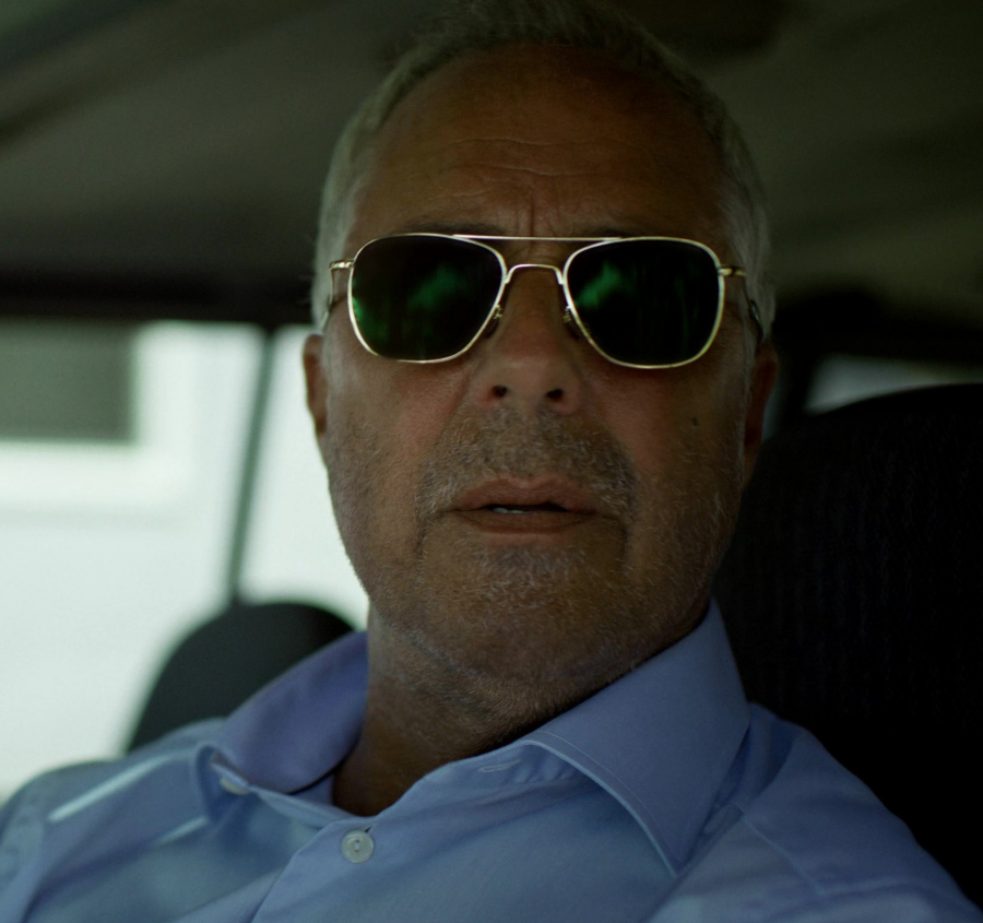 Gold Frame Aviator Sunglasses of Titus Welliver as Hieronymus "Harry" Bosch