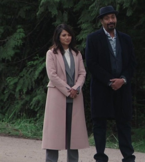 Pink Coat Worn by Karen David as Rose Dinshaw