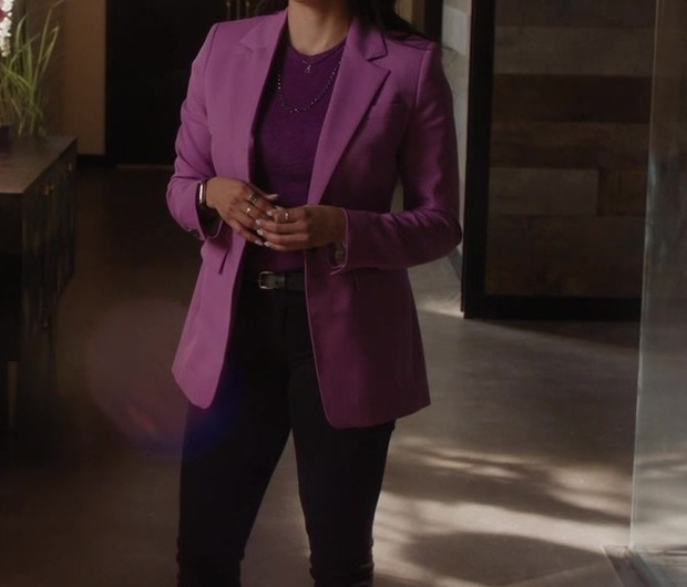 Chunky Platform Lace-Up Ankle Boots Worn by Gabrielle Walsh as Lacey Quinn