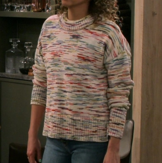 Crewneck Pullover Style Sweater Worn by Jess Salgueiro as Eve