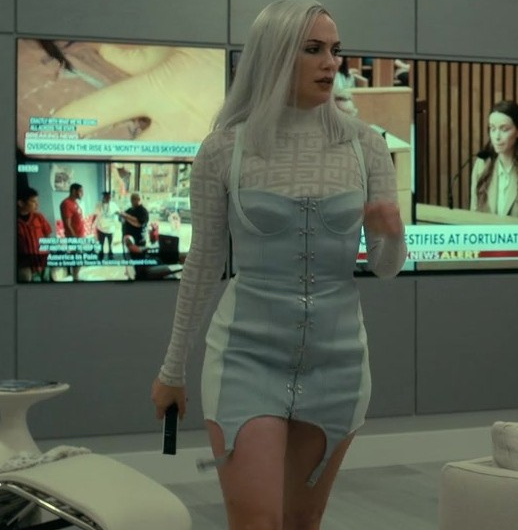 Corset-Style Mini Bodycon Dress Worn by Kate Siegel as Camille L’Espanaye