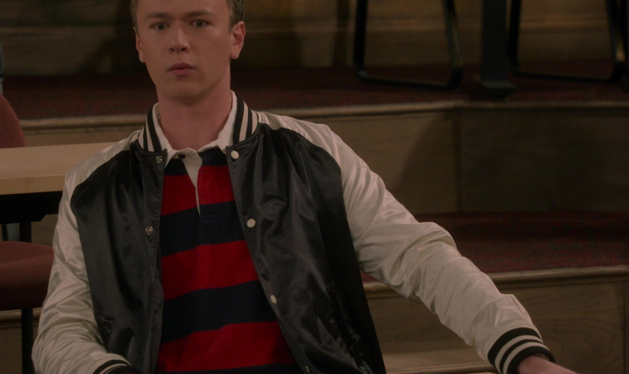 Varsity Jacket Worn by Anders Keith as David Crane