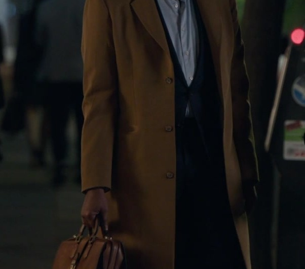 Brown Leather Briefcase of Jesse L. Martin as Professor Alec Mercer