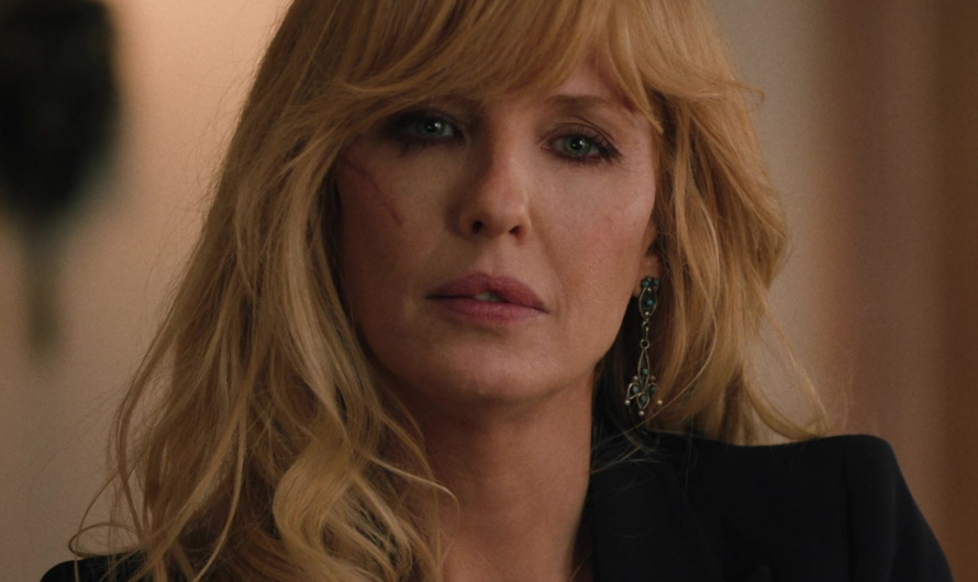 Vintage Emerald Teardrop Dangle Earrings of Kelly Reilly as Bethany “Beth” Dutton