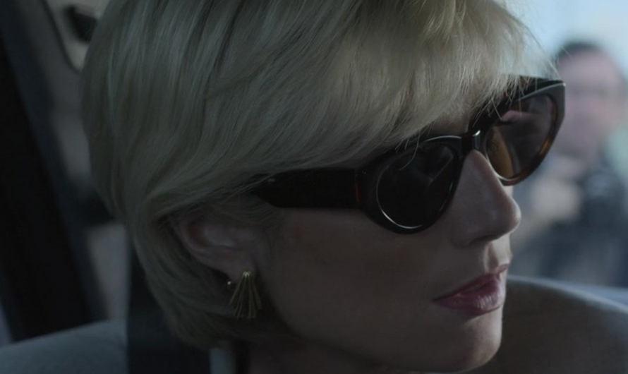 Oversized Tortoiseshell Frame Sunglasses of Elizabeth Debicki as Princess Diana