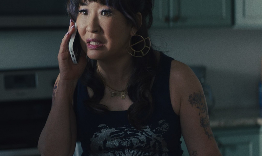 Tiger Print Top of Sandra Oh as Jenny Yum