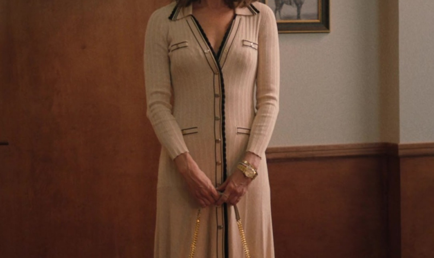 Cream Knit Tank Dress Worn by Dawn Olivieri as Sarah Atwood