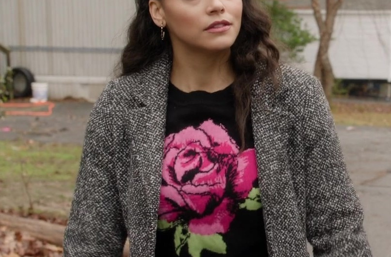 Floral Sweater Worn by Gabrielle Walsh as Lacey Quinn