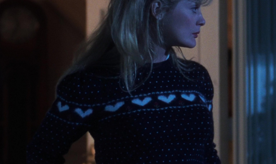 Heart and Snowflake Ugly Christmas Knit Sweater  Worn by Beverly D’Angelo as Ellen Griswold