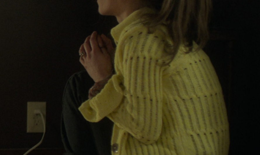 Cozy Tan Shearling Lined Slippers Worn by Juno Temple as Dorothy “Dot” Lyon / Nadine Bump