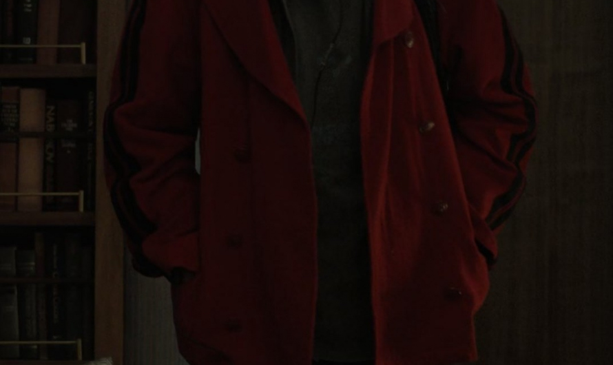 Red Coat Jacket of Emma Corrin as Darby Hart