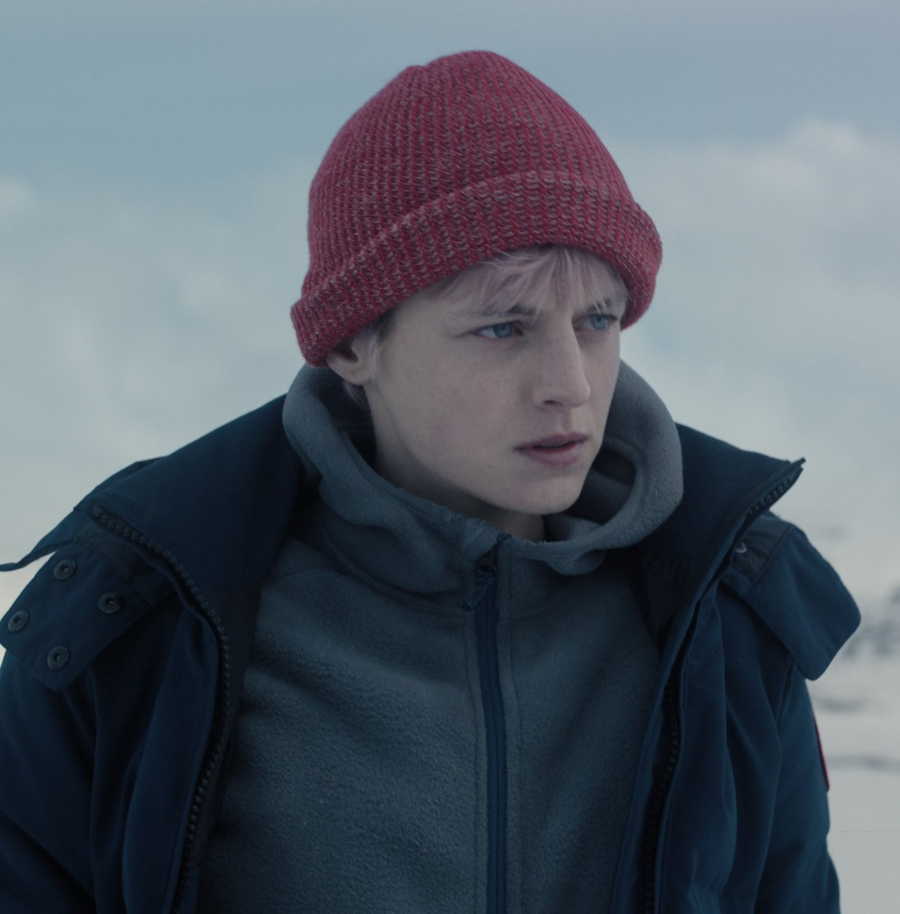 Red Beanie of Emma Corrin as Darby Hart