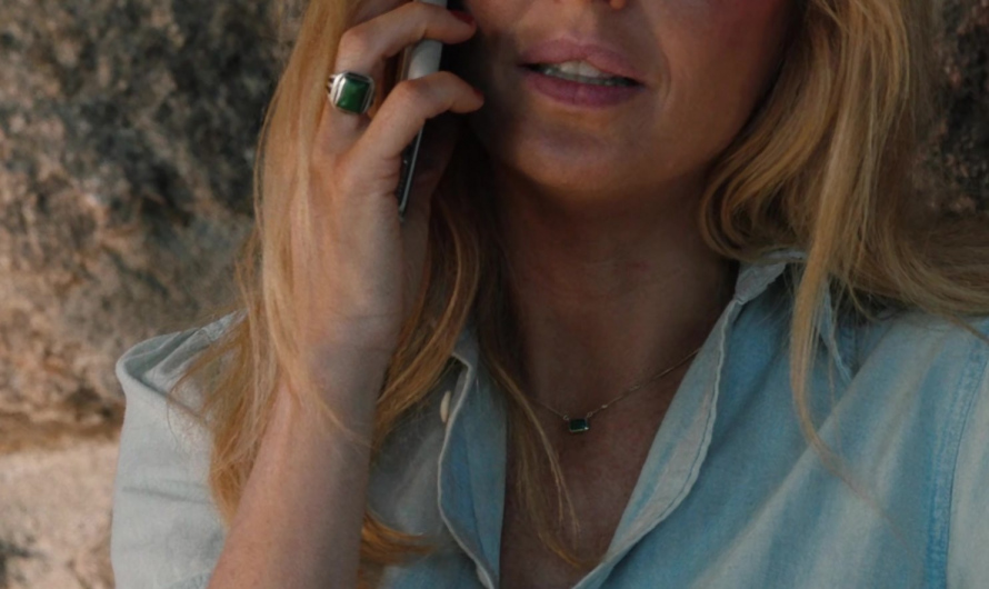 Emerald Green Silver Statement Ring of Kelly Reilly as Bethany “Beth” Dutton