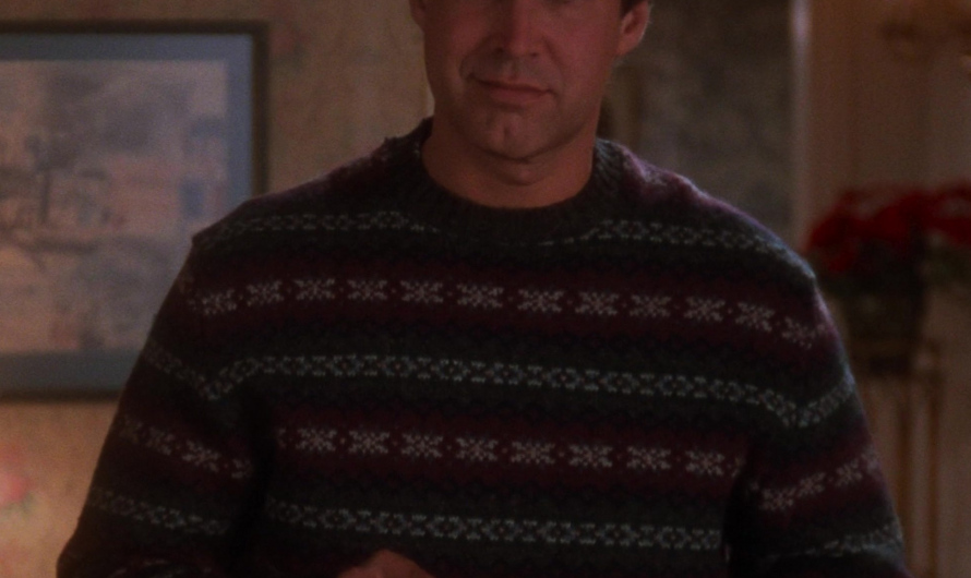 Snowflake Christmas Knit Sweater of Chevy Chase as Clark W. “Sparky” Griswold Jr.