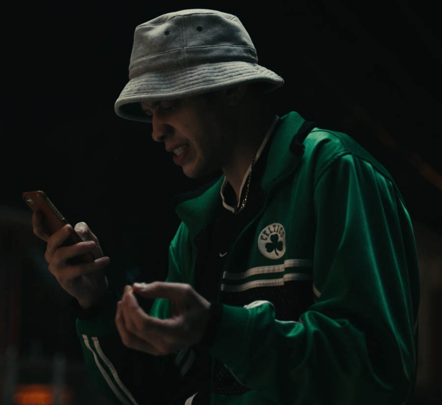 Green Track Jacket of Pete Davidson as Kevin Gill from Dumb Money (2023) Movie