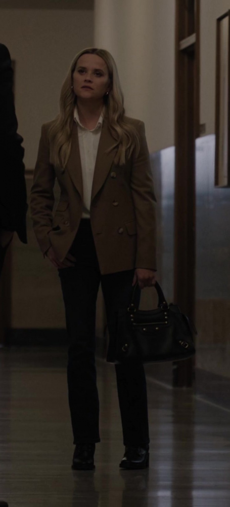 Brown Wool Blazer Worn by Reese Witherspoon as Bradley Jackson from The Morning Show TV Show