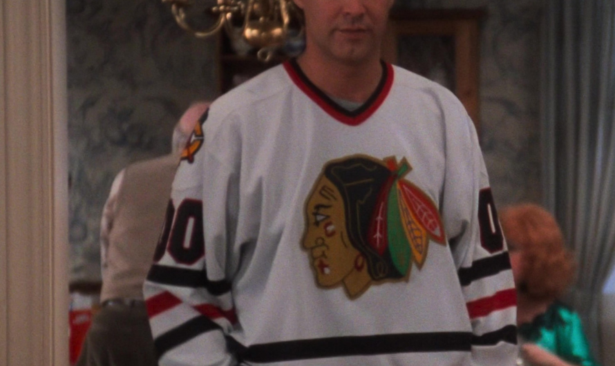 Chicago Blackhawks Ice Hockey Team Worn by Chevy Chase as Clark W. “Sparky” Griswold Jr.