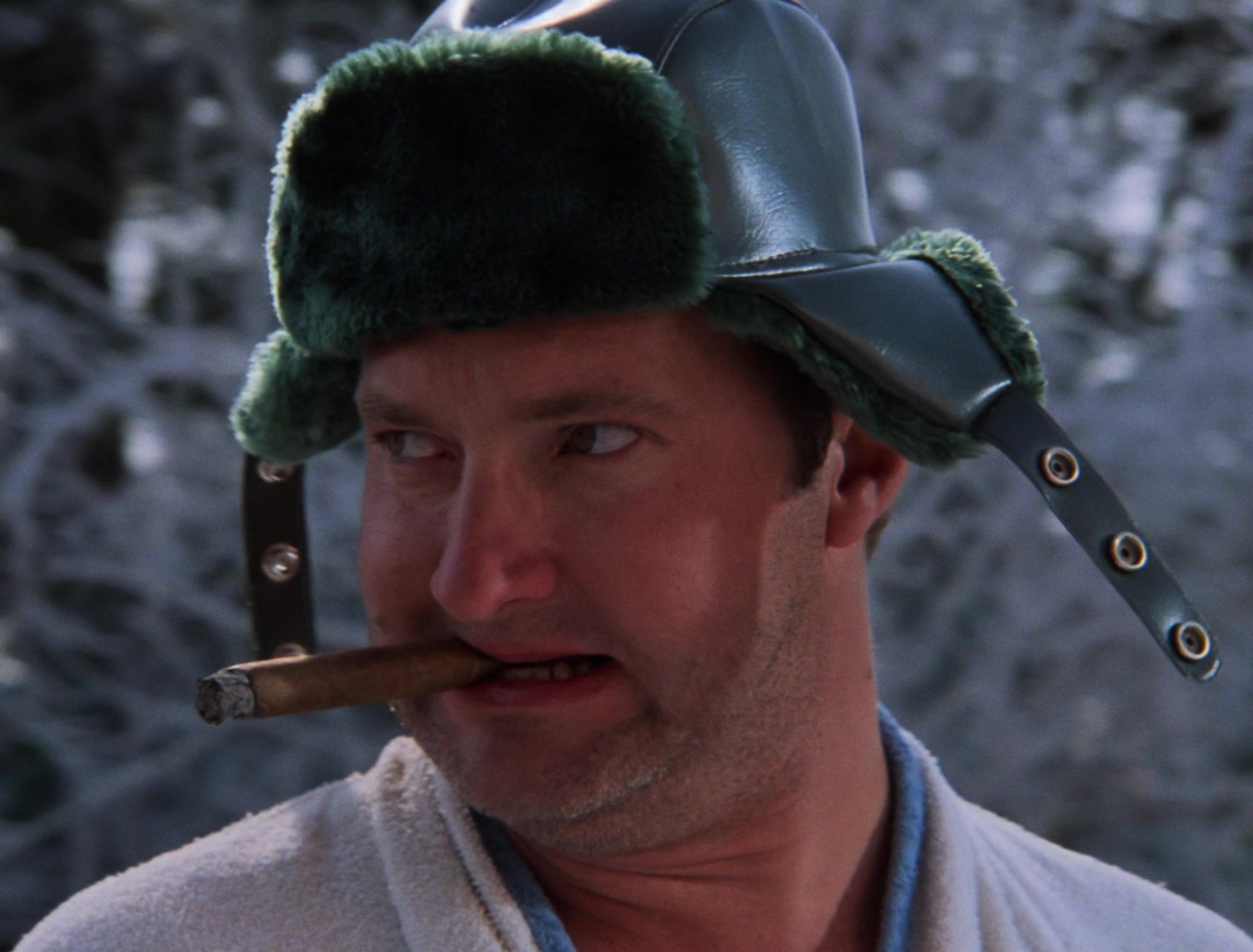 Worn on National Lampoon's Christmas Vacation (1989) Movie - Winter Ear Flap Hat Worn by Randy Quaid as Eddie Johnson