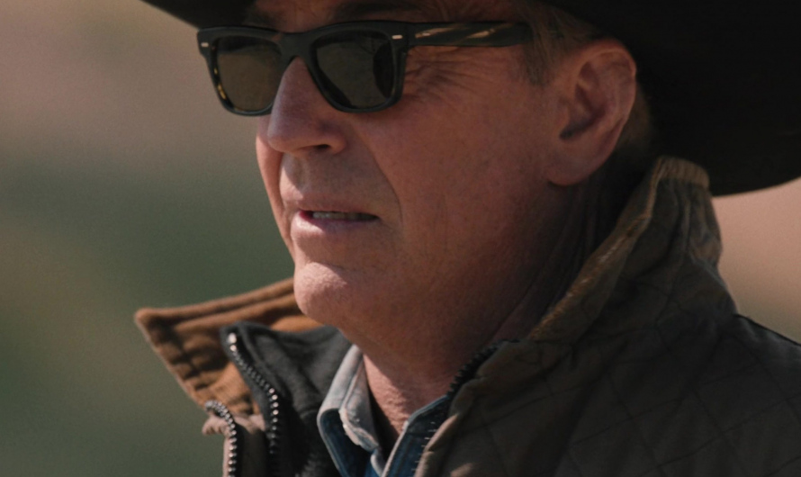Classic Square Sunglasses of Kevin Costner as John Dutton III