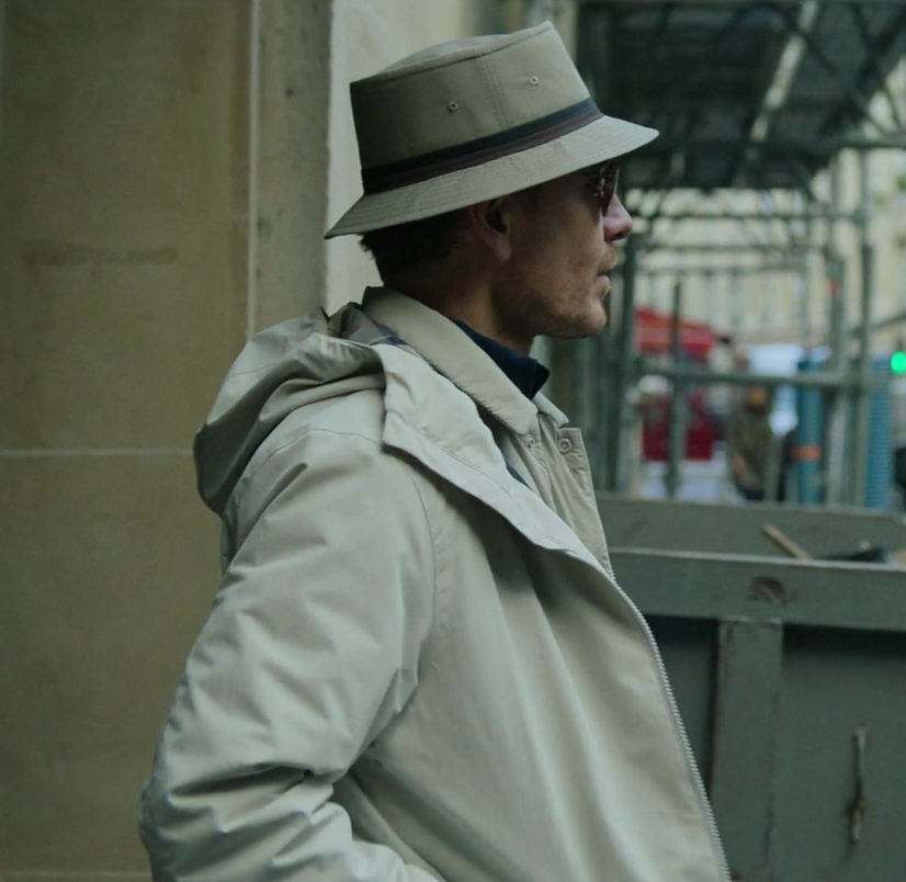 Cotton Bucket Hat with Stitch Detailing of Michael Fassbender from The Killer (2023) Movie