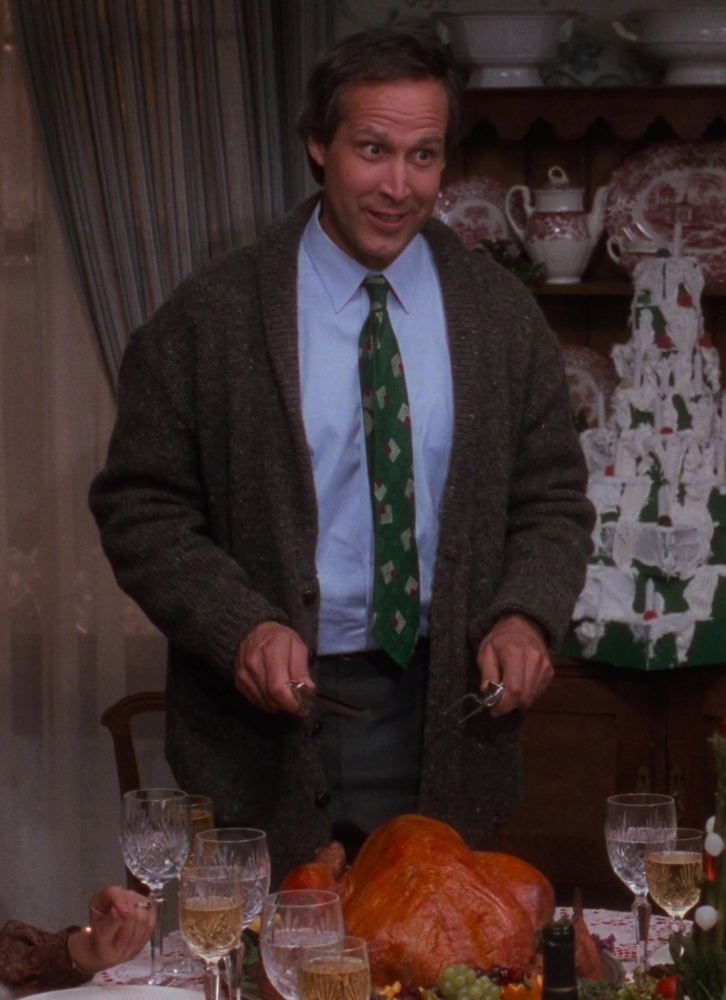 Knit Cardigan Worn by Chevy Chase as Clark W. "Sparky" Griswold Jr.