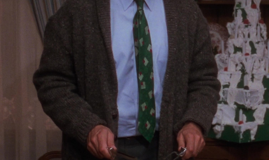 Knit Cardigan Worn by Chevy Chase as Clark W. “Sparky” Griswold Jr.
