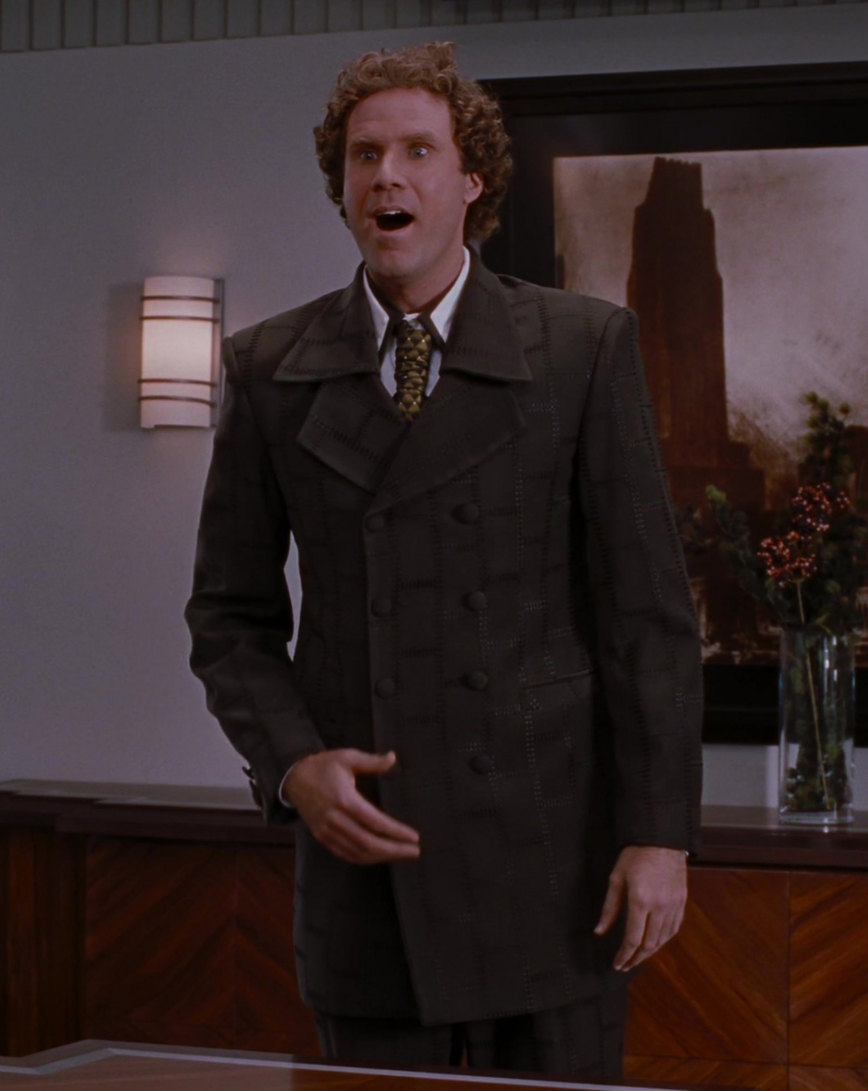 Double-Breasted Coat Jacket of Will Ferrell as Buddy Hobbs