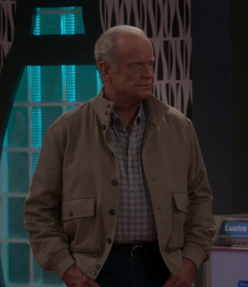 Casual Jacket with Buttoned Pockets Worn by Kelsey Grammer as Frasier Crane from Frasier TV Show