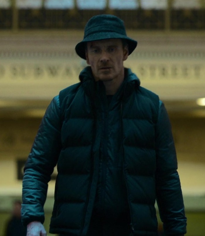 Black Quilted Puffer Vest Worn by Michael Fassbender from The Killer (2023) Movie