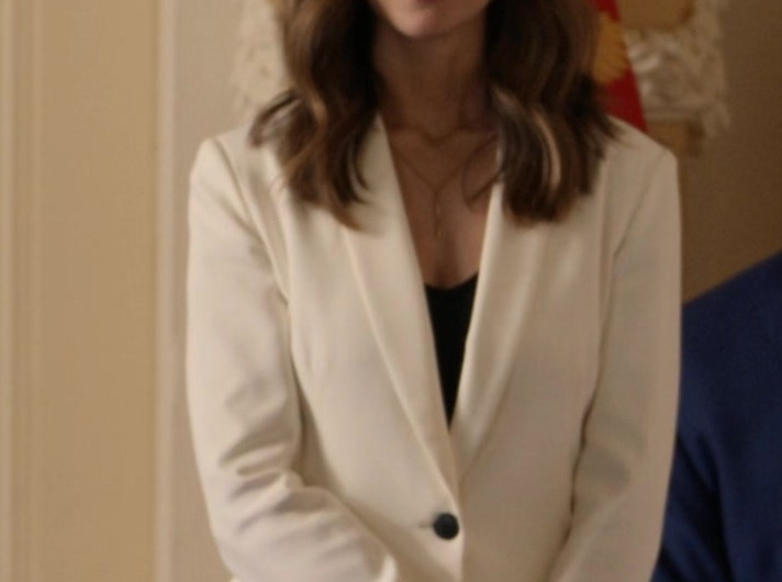 White Blazer of Alison Brie as Claire Wellington