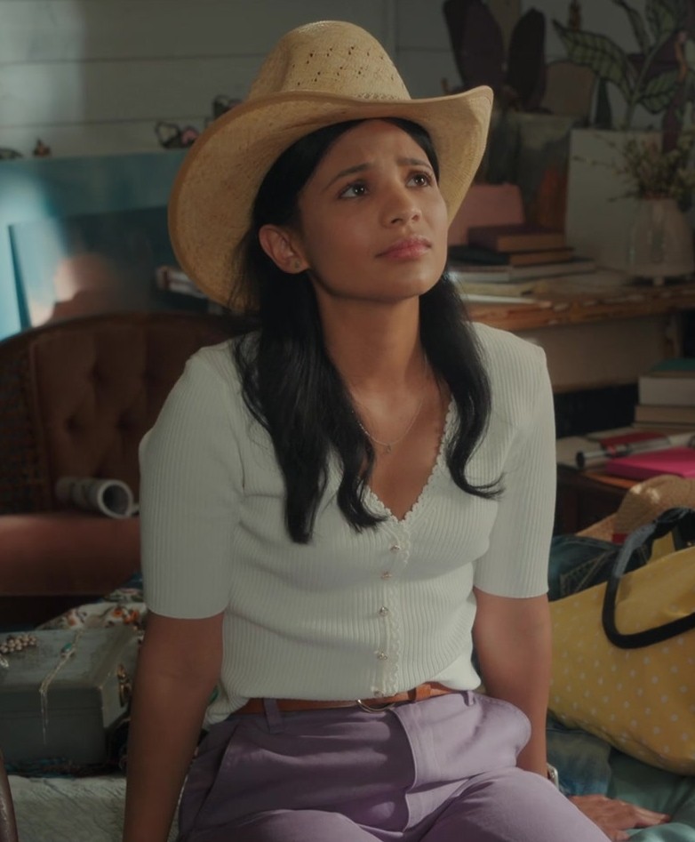 Natural Straw Cowboy Hat Worn by Nikki Rodriguez as Jackie Howard