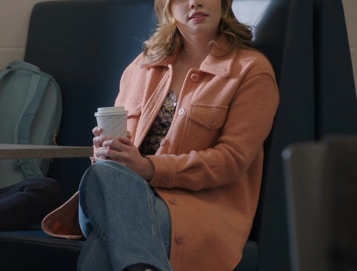 Wool Shacket Worn by Alisha Newton as Erin