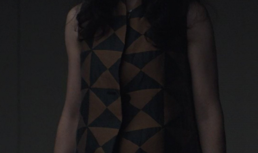 Triangular Pattern Waistcoat Worn by Pegah Ferydoni as Ziba
