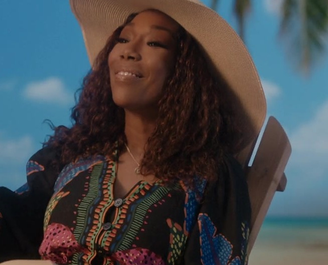 Wide Brim Beach Hat of Brandy Norwood as Jackie Jennings