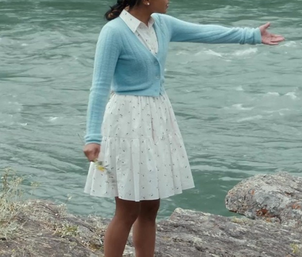 Bee Print Shirt Dress Worn by Nikki Rodriguez as Jackie Howard