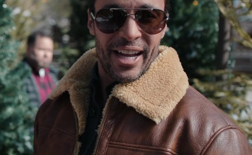 Brown Aviator Sunglasses Worn by Matt Cedeño as Valentino