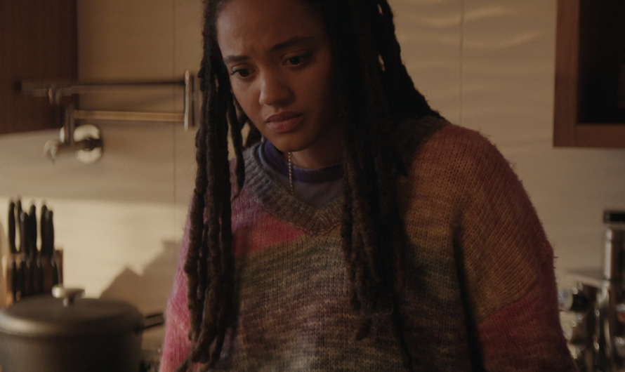 Oversized Colorful Knit Sweater Worn by Kiersey Clemons as May Olowe-Hewitt