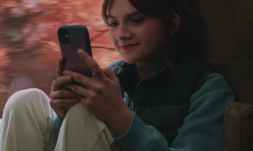 White Corduroy Pants of Emilia Jones as Margot