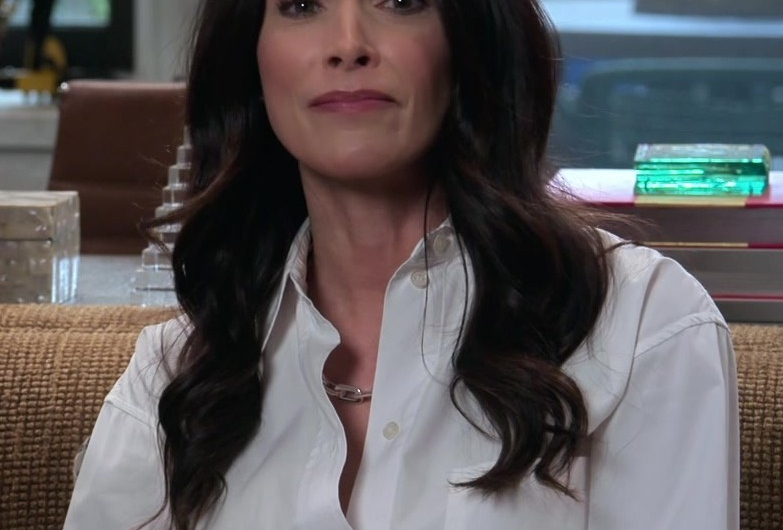 Classic White Button-Up Shirt Worn by Abigail Spencer as Julia Mariano