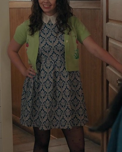 Geometric Print Mini Dress of Ellie O’Brien as Grace