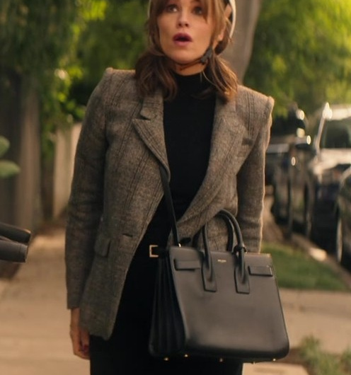 Black Leather Shoulder Bag of Jennifer Garner as Jess