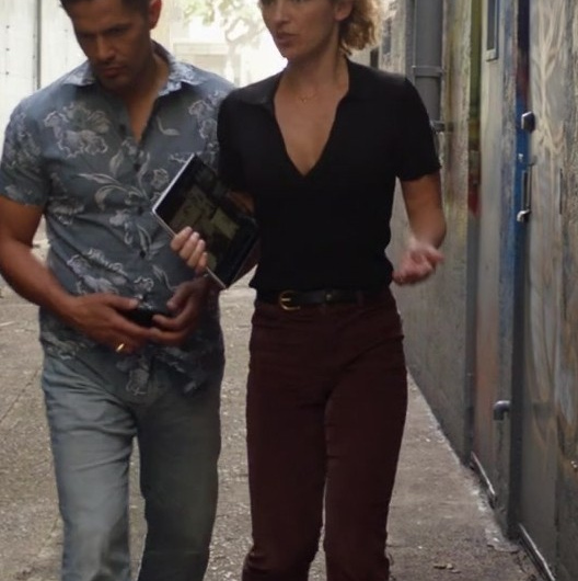 Corduroy Wide-Leg Pants Worn by Perdita Weeks as Juliet Higgins