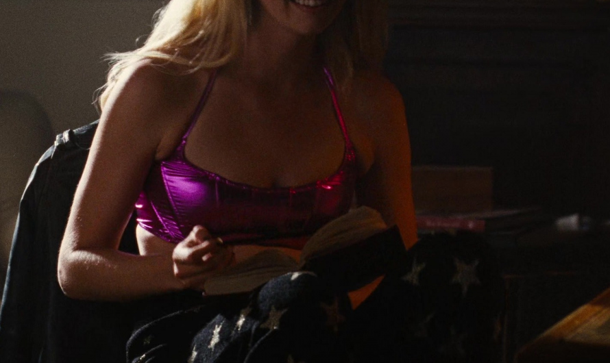 Metallic Pink Bra of Alison Oliver as Venetia Catton