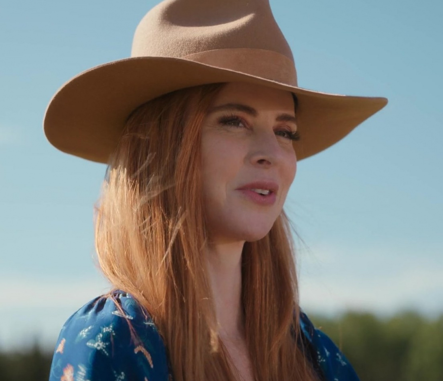 Camel Wide-Brim Fedora Hat Worn by Sarah Rafferty as Dr. Katherine Walter from My Life with the Walter Boys TV Show