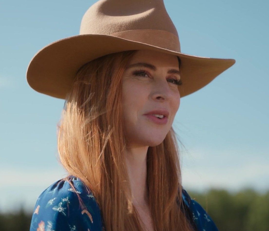 Worn on My Life with the Walter Boys TV Show - Camel Wide-Brim Fedora Hat Worn by Sarah Rafferty as Dr. Katherine Walter