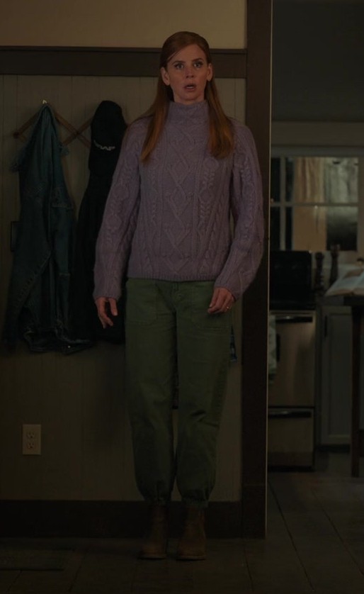 Worn on My Life with the Walter Boys TV Show - Green Wash Pants Worn by Sarah Rafferty as Dr. Katherine Walter