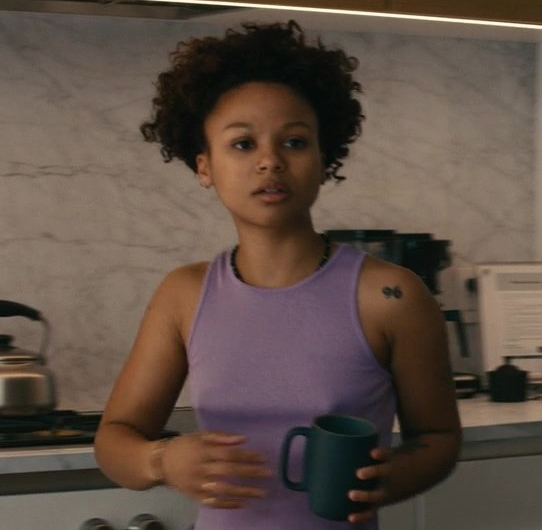 Purple Tank Top of Myha’la as Ruth Scott