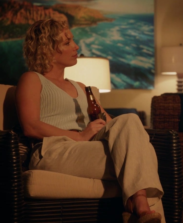 Relaxed Fit Linen Blend Pants of Perdita Weeks as Juliet Higgins from Magnum P.I. TV Show