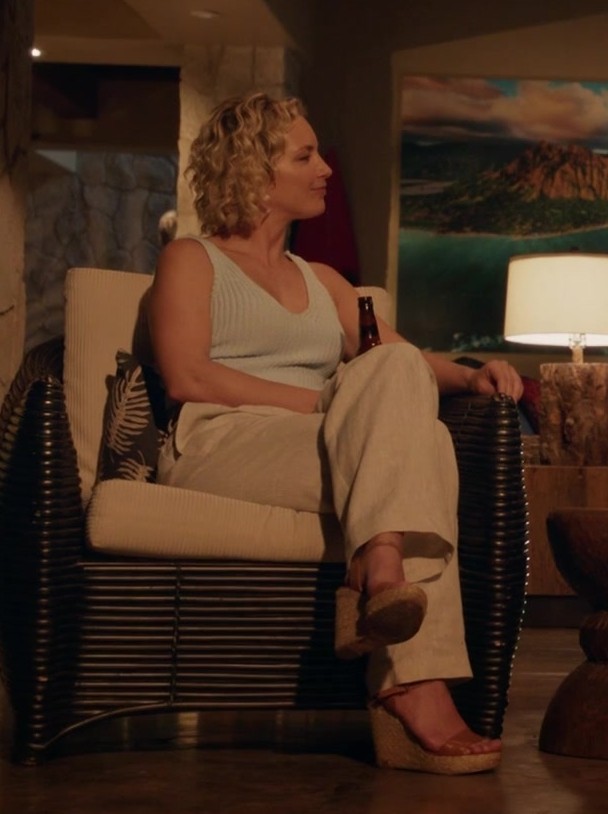 Espadrille Wedge Sandals Worn by Perdita Weeks as Juliet Higgins from Magnum P.I. TV Show