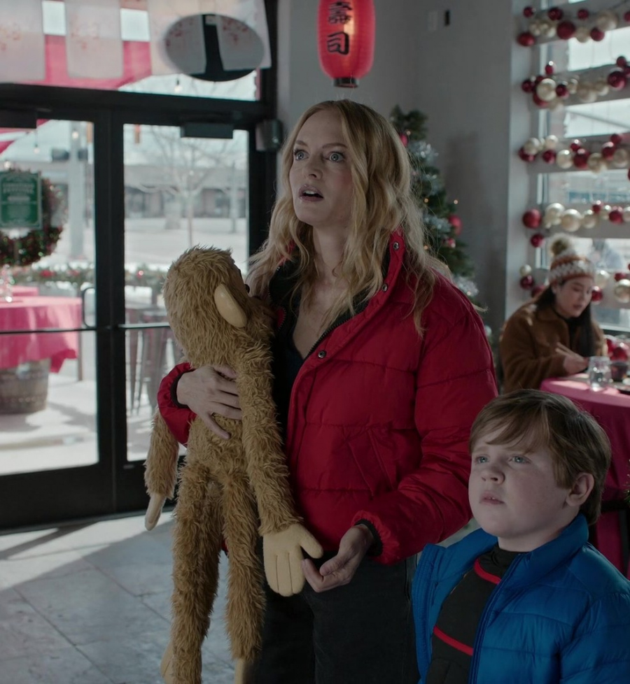 red puffer jacket - Heather Graham (Charlotte Sanders) - Best. Christmas. Ever! (2023) Movie